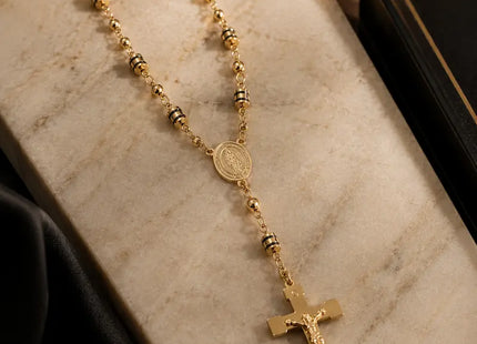 Rosario Divina Protección- Oro 18k lamina